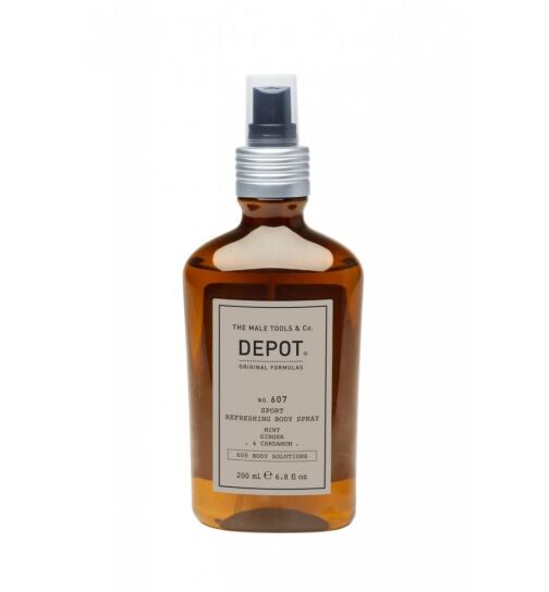 Depot 607 Sport Refreshing Body Spray Mint, Ginger & Cardamom 200 ml