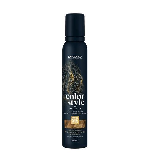 Indola Color Style Mousse Mittelblond 200 ml