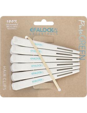Efalock Greentools Clip 6 St&uuml;ck puregreen