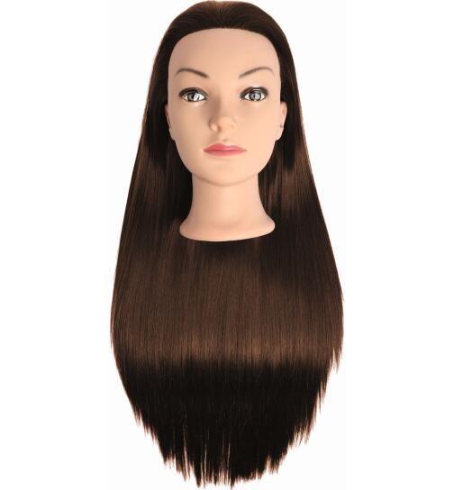 Efalock &Uuml;bungskopf Lexa Synthetik-Haar braun 60 cm