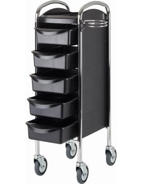 Efalock Piccolo 6002 Basic High Arbeitswagen chrom schwarz