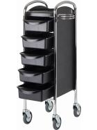 Efalock Piccolo 6002 Basic High Arbeitswagen chrom schwarz