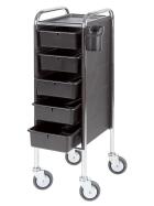 Efalock Piccolo 84/5 Basic High Arbeitswagen chrom schwarz