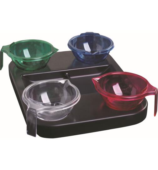 Efalock Tray-4-Color F&auml;rbetablett inklusive 4 Schalen