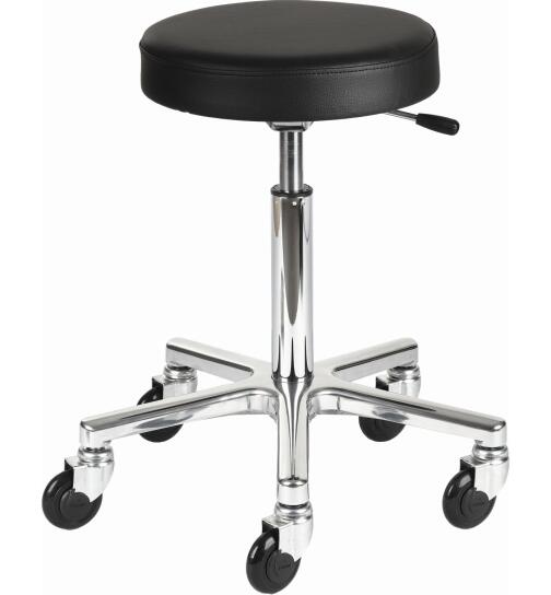 Efalock Clictec Classic Round Rollhocker silber