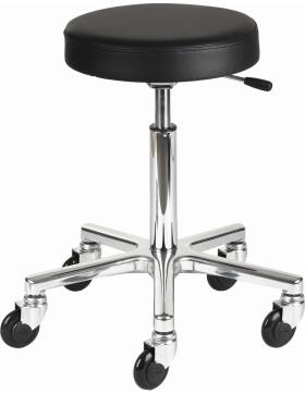 Efalock Clictec Classic Round Rollhocker silber