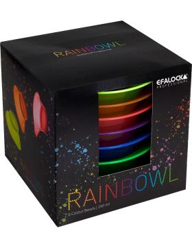 Efalock Rainbowl F&auml;rbeschale-Set 250 ml 6 St&uuml;ck