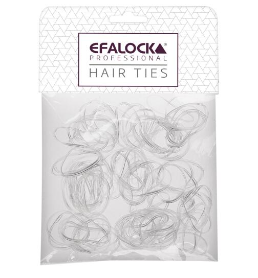 Efalock Rasta-Haargummi d&uuml;nn/klein transparent 100 St&uuml;ck
