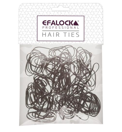 Efalock Rasta-Haargummi d&uuml;nn/klein braun 100 St&uuml;ck