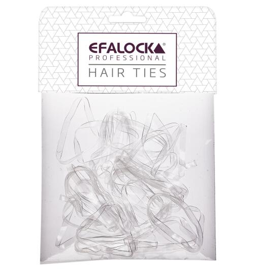 Efalock Rasta-Haargummi dick/gro&szlig; transparent 100 St&uuml;ck