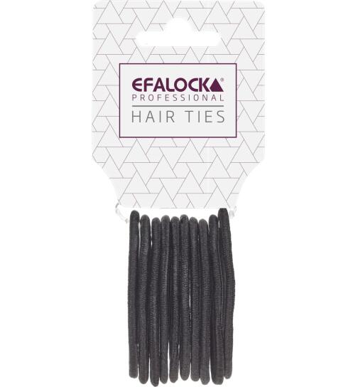 Efalock Haargummi schwarz 10 St&uuml;ck