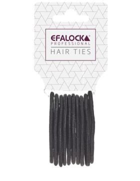 Efalock Haargummi schwarz 10 St&uuml;ck