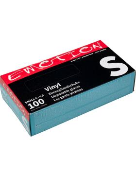Efalock Emotion Vinyl-Einweghandschuhe puderfrei schwarz S