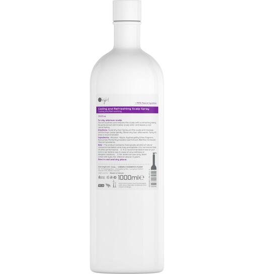 Oright Cooling And Refreshing Scalp Spray 1000 ml
