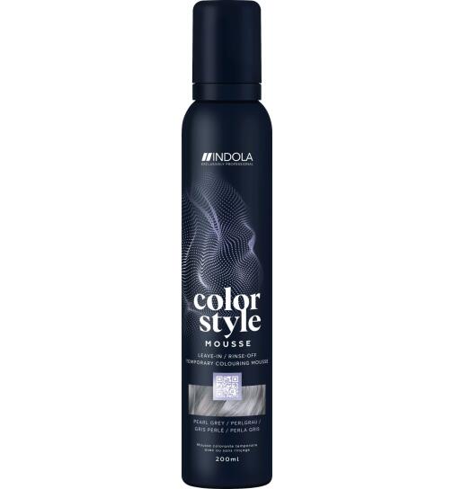 Indola Color Style Mousse Perlgrau 200 ml