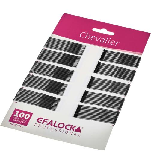 Efalock Chevalier Haarklemmen 7 cm schwarz 100 St&uuml;ck