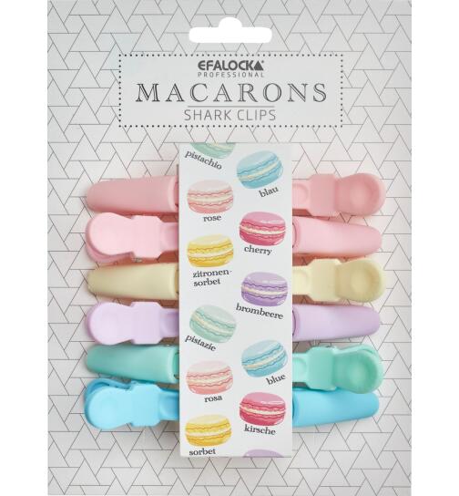 Efalock Sharkclips Macarons 6 St&uuml;ck
