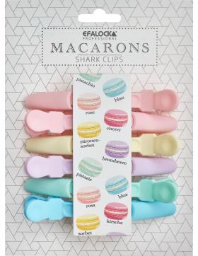 Efalock Sharkclips Macarons 6 St&uuml;ck