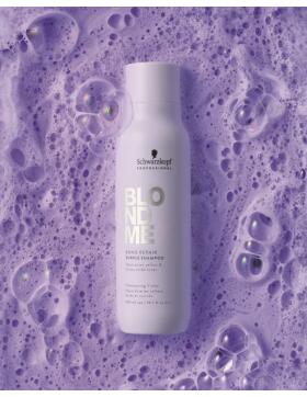 Schwarzkopf BLONDME Bond Repair Purple Shampoo 300 ml