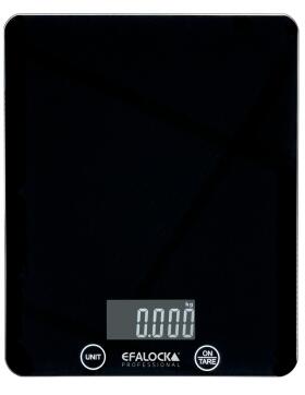 Efalock Digitalwaage Expert Glas schwarz
