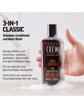 American Crew 3-in-1 Shampoo, Conditioner & Body Wash 1000 ml