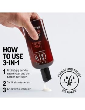 American Crew 3-in-1 Shampoo, Conditioner & Body Wash 1000 ml