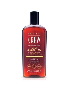 American Crew 3-in-1 Ginger & Tea Shampoo,...