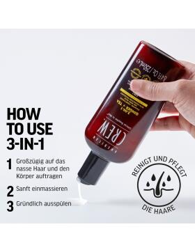 American Crew 3-in-1 Ginger & Tea Shampoo, Conditioner & Body Wash 450 ml