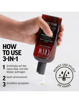 American Crew 3-in-1 Chamomile & Pine Shampoo, Conditioner & Body Wash 450 ml