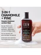 American Crew 3-in-1 Chamomile & Pine Shampoo, Conditioner & Body Wash 1000 ml