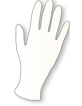 Efalock Emotion Vinyl-Einweghandschuhe puderfrei wei&szlig; S