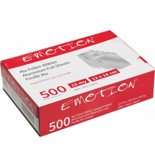 Efalock Emotion Alu-Str&auml;hnenfolie 500 Blatt silber 18 cm