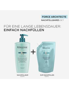 K&eacute;rastase Resistance Bain Architecte Pumpflasche + Nachf&uuml;ll Shampoo 2 x 500 ml
