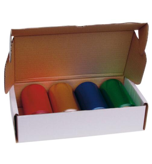 Efalock Alu-Folie Set Bunt 50 m x 12 cm 4 St&uuml;ck