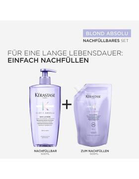 K&eacute;rastase Blond Absolu Bain Lumi&egrave;re Pumpflasche + Nachf&uuml;ll Shampoo 2 x 500 ml