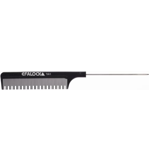 Efalock Nylon Nadeltoupier Kamm 8.0 schwarz