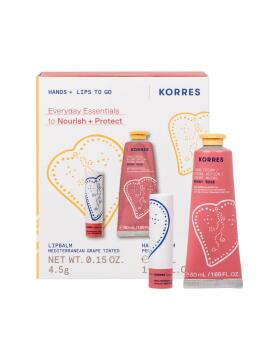 Korres Winter Essentials Hand- und Lippenpflege Set Peony...