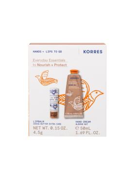 Korres Winter Essentials Hand- und Lippenpflege Set Almond Nut
