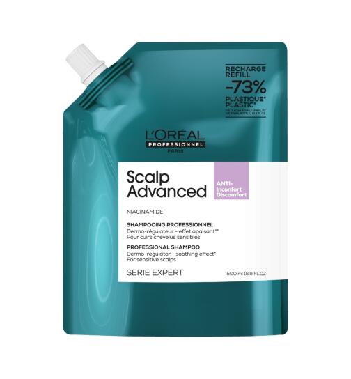 LOr&eacute;al Professionnel Scalp Advanced Anti-Discomfort Dermo-regulator Refill Shampoo 500 ml