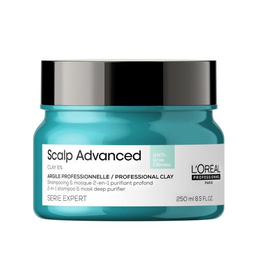 LOr&eacute;al Professionnel Scalp Advanced Anti-Oiliness 2-in-1 Deep Purifier Clay 250 ml