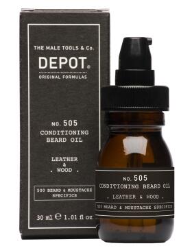 Depot 505 Conditioning Beard Oil Leather & Wood 30 ml