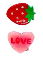 Invisibobble Clipstar Glow Kids Frutti Strawberry 2 St&uuml;ck