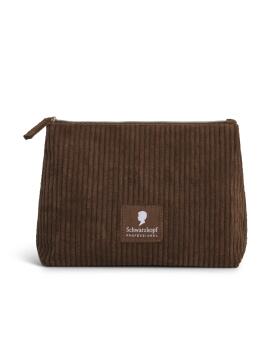 Schwarzkopf Kosmetiktasche Cord braun