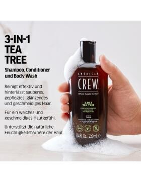 American Crew 3-in-1 Tea Tree Shampoo, Conditioner & Body Wash 100 ml