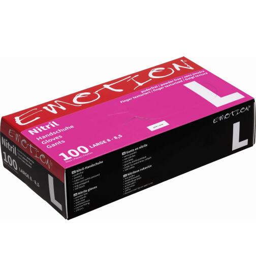 Efalock Nitril-Handschuhe puderfrei L pink 100 St&uuml;ck