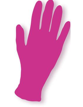 Efalock Nitril-Handschuhe puderfrei L pink 100 St&uuml;ck