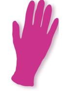 Efalock Nitril-Handschuhe puderfrei L pink 100 St&uuml;ck